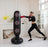 Uppblåsbar boxningssäck ca 145cm inkl pump - Svart